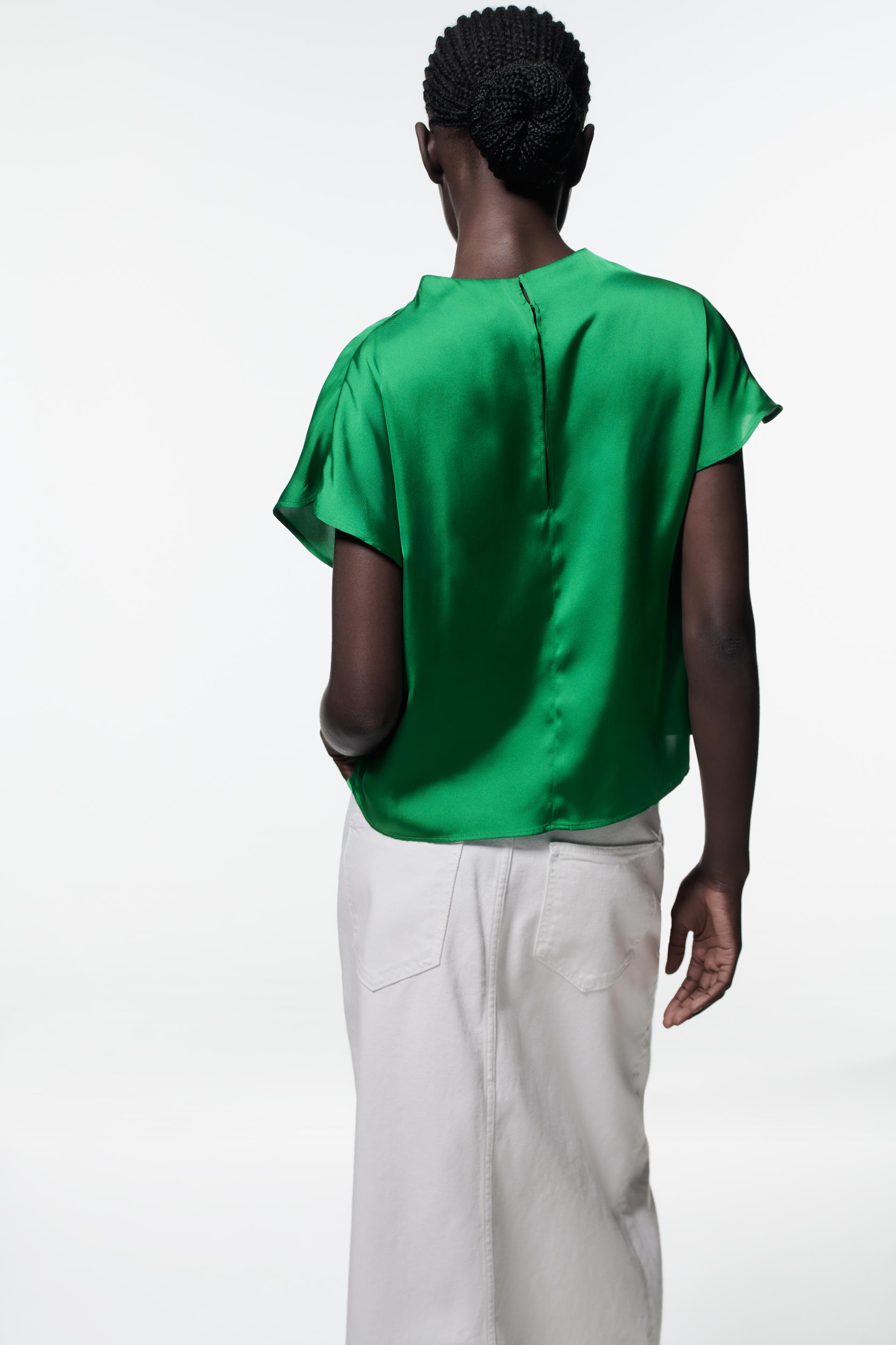 Zara silk t shirt Clearance