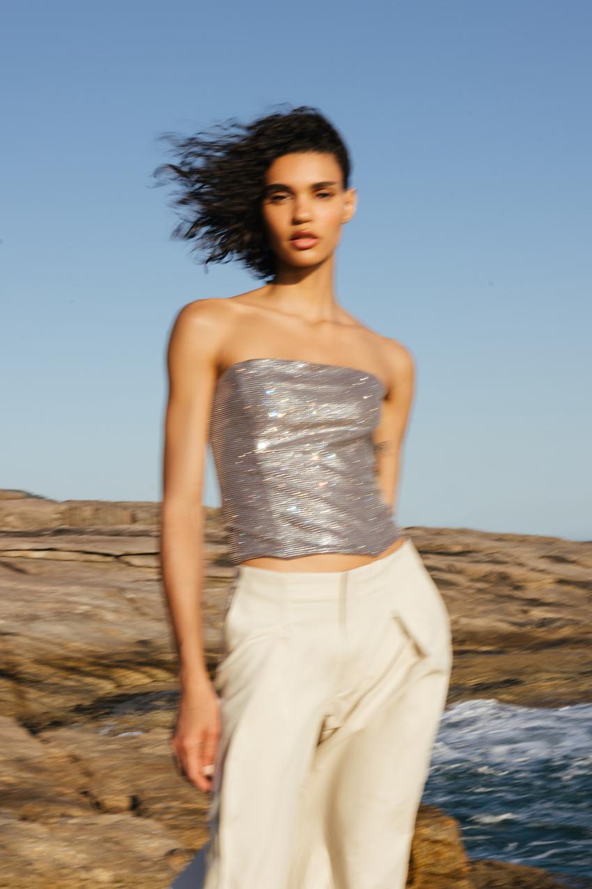 Zara mesh corset top Clearance