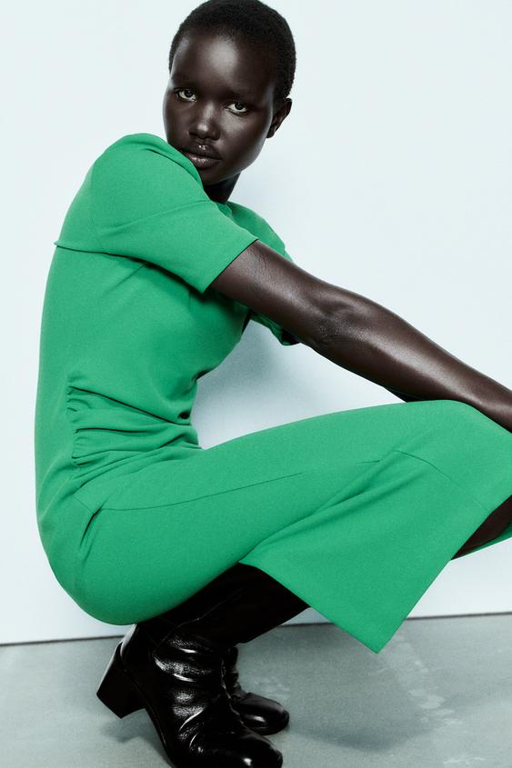 Forest green dress zara Clearance