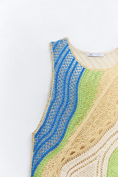 FARBIGES HÄKELKLEID - Bunt von Zara - Bild 5