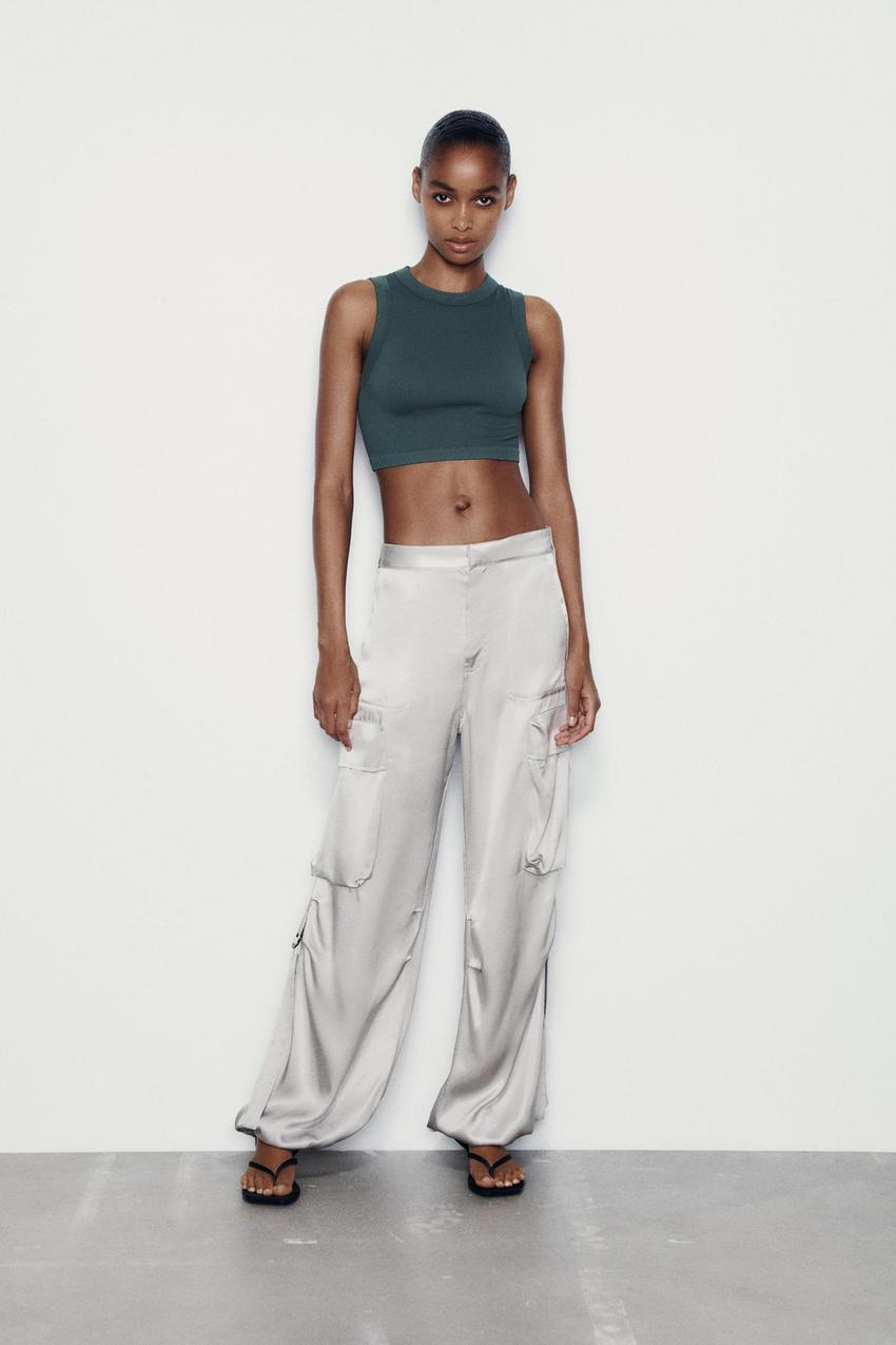 Top cropped seamless zara Clearance