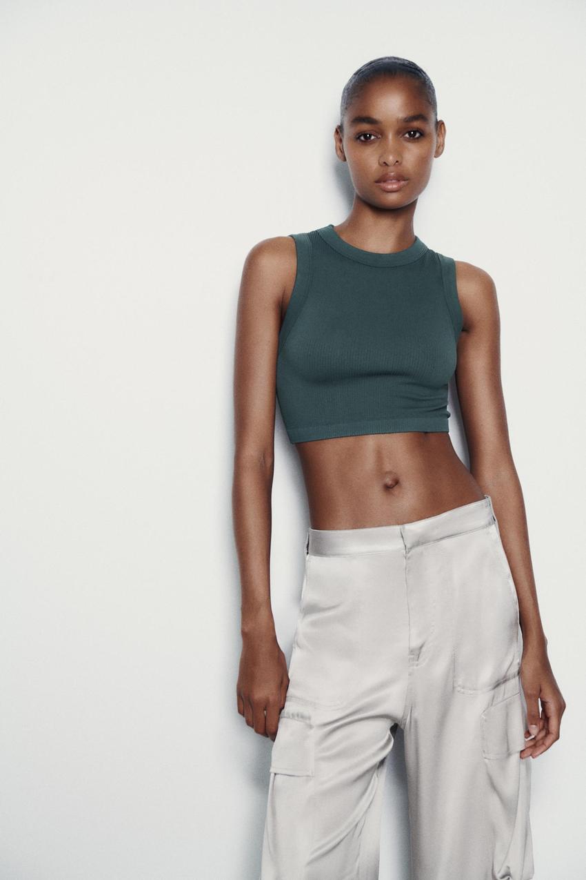 Zara crop top seamless Clearance