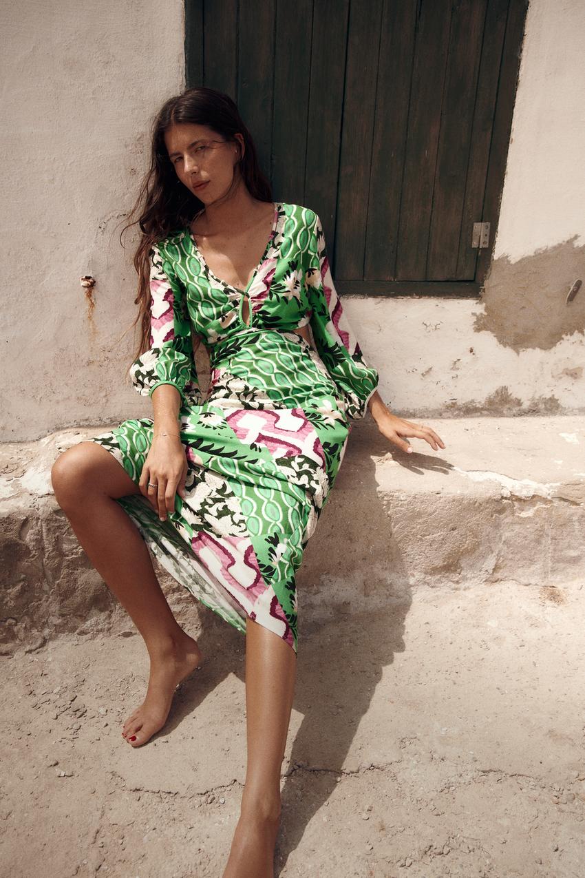 Zara new in midi dresses Clearance