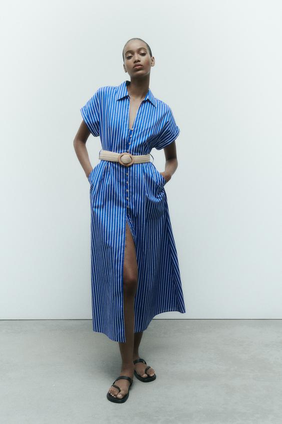 Zara midi striped dress Clearance