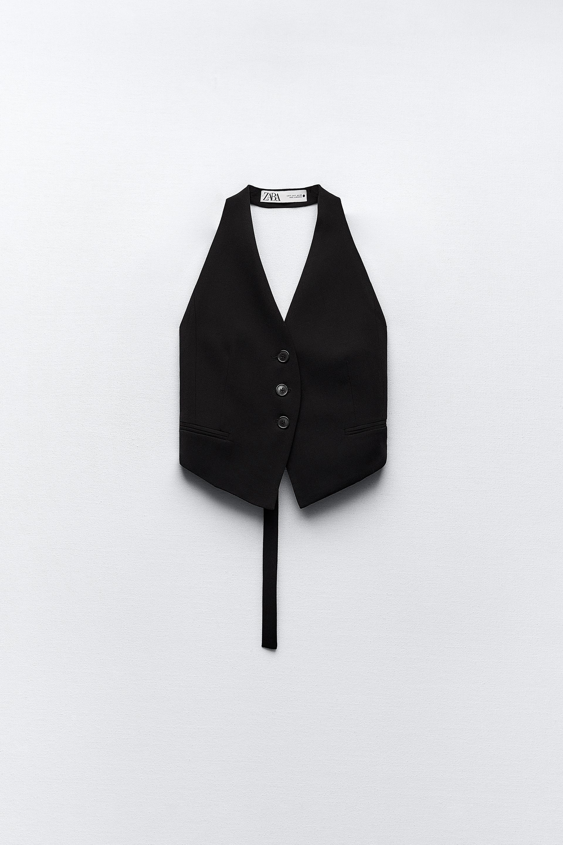 Zara vest black Clearance