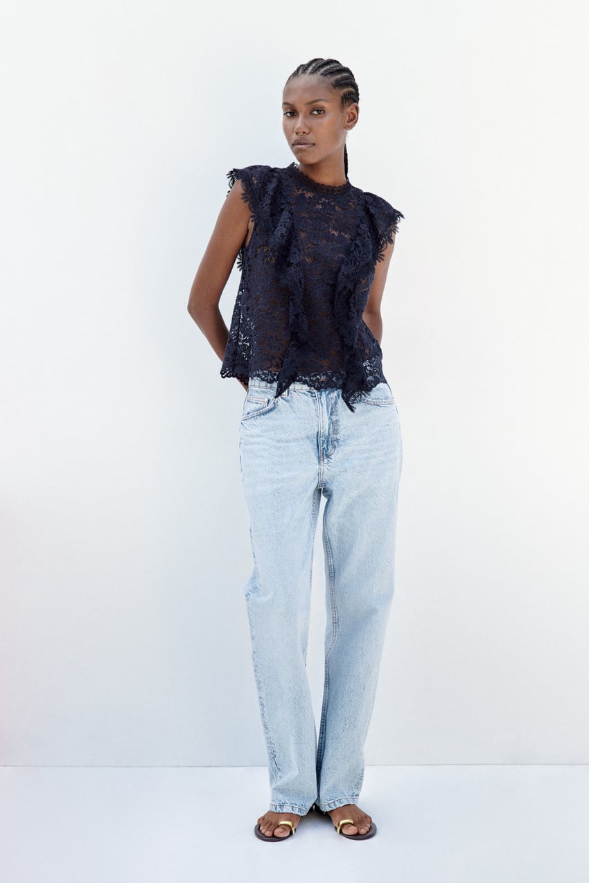 lesson Train Fruitful Women's Lace Tops | Explore our New Arrivals | ZARA United States