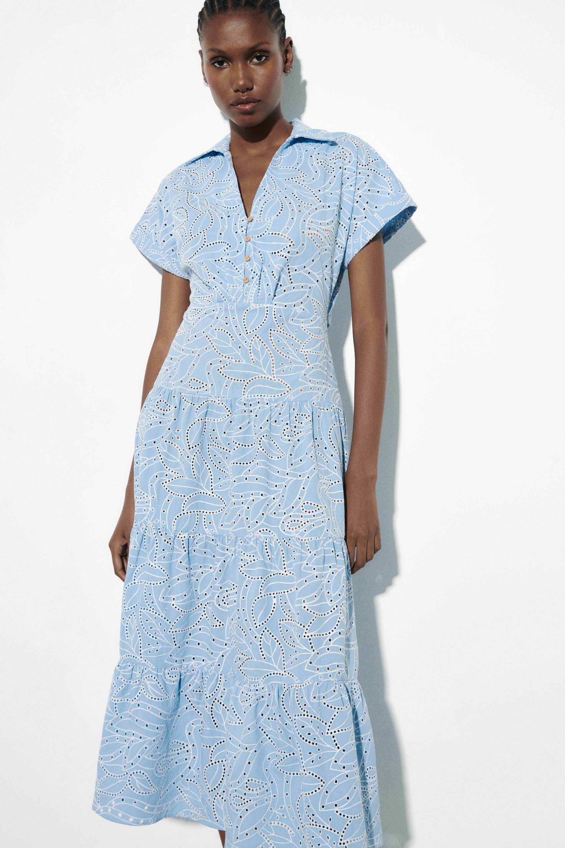 Zara dress with cutwork Clearance
