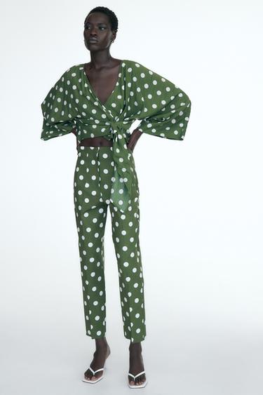 Zara polka dot sweatshirt Clearance