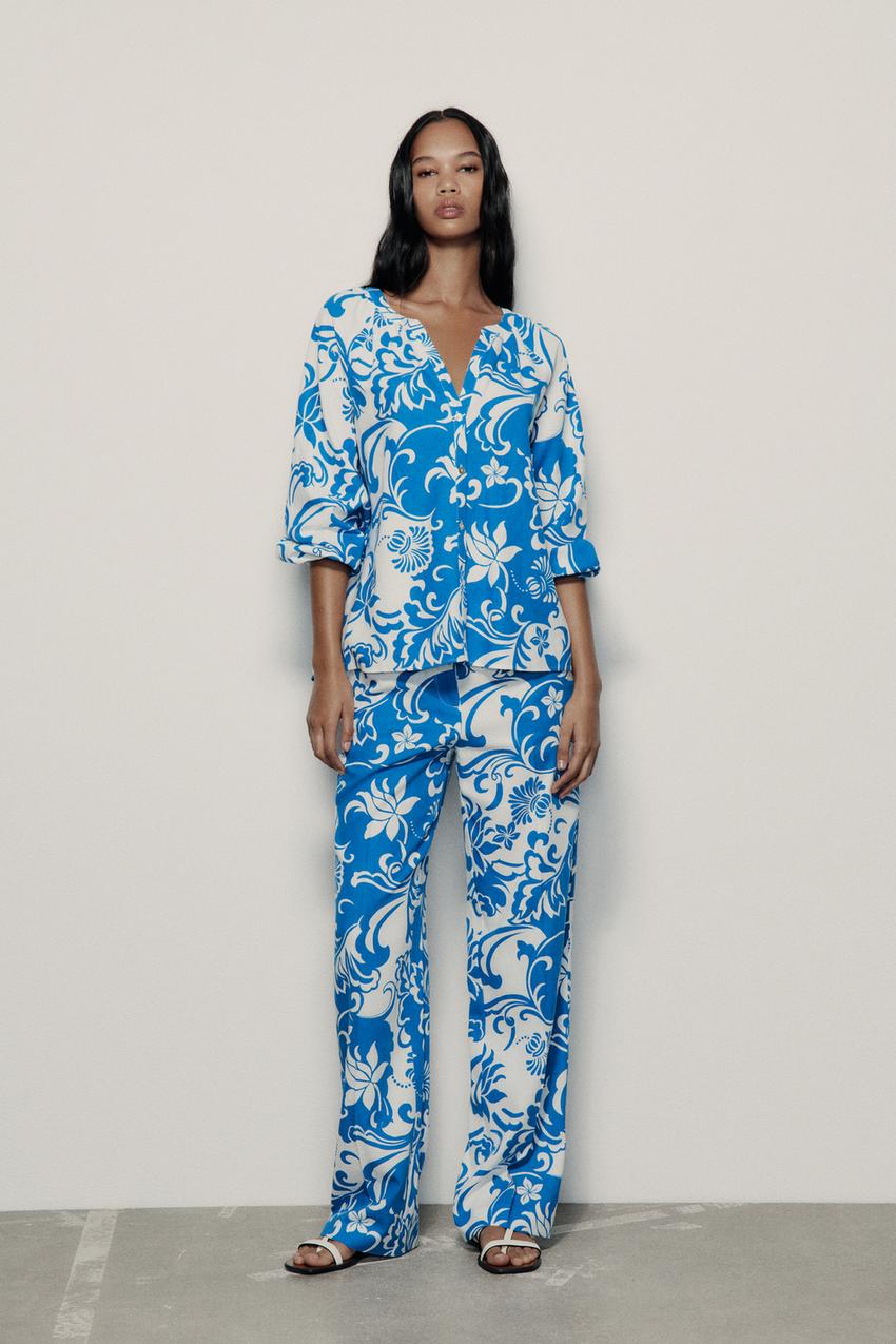 Zara women's printed shirt Clearance