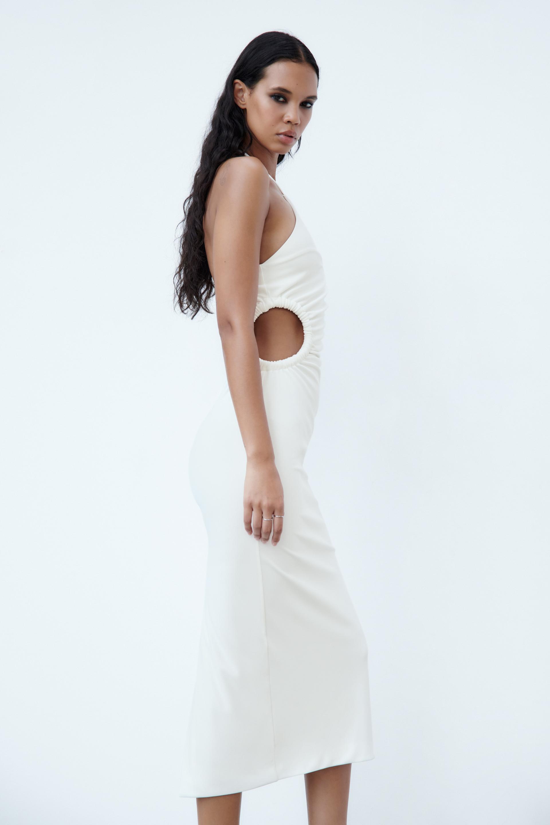 Zara side cut out dress Outlet
