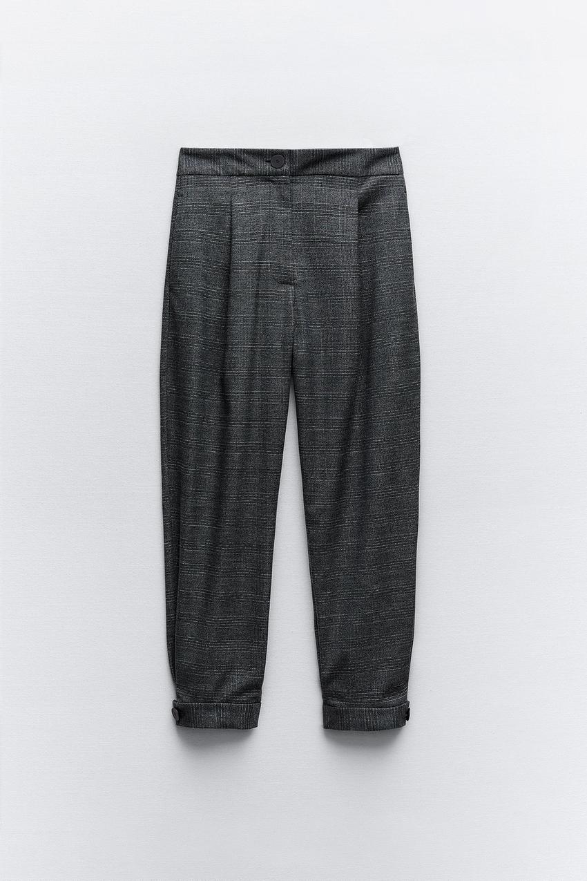 Zara checkered trousers Clearance