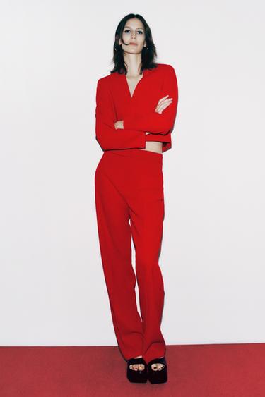Zara red jackets ladies Clearance