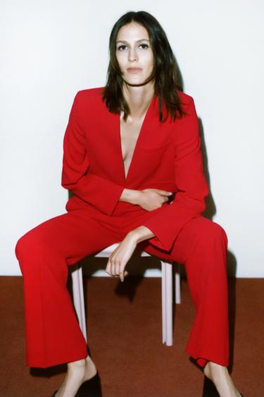 Zara red jackets ladies Clearance