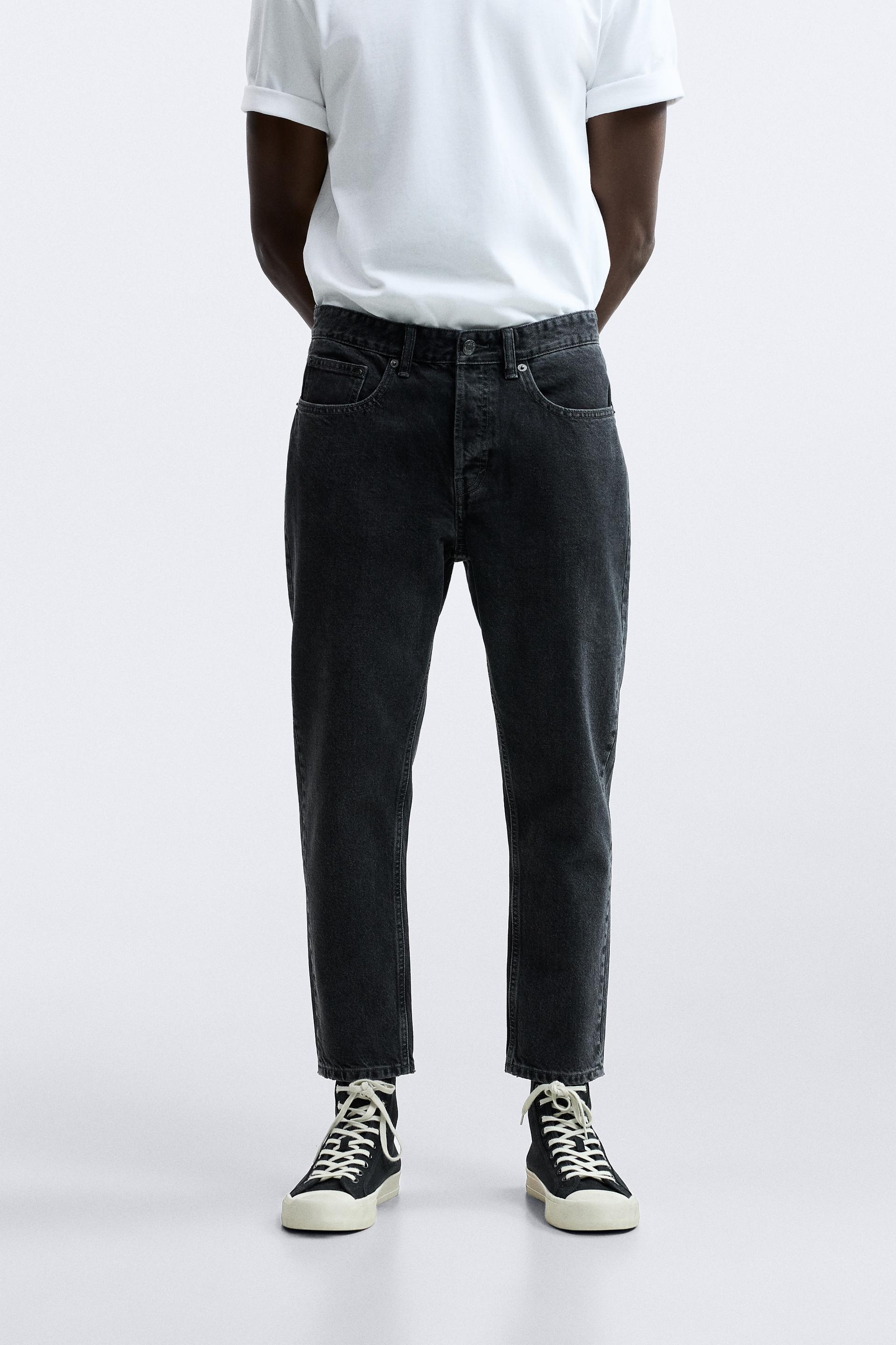 Zara slim cropped jeans mens Clearance