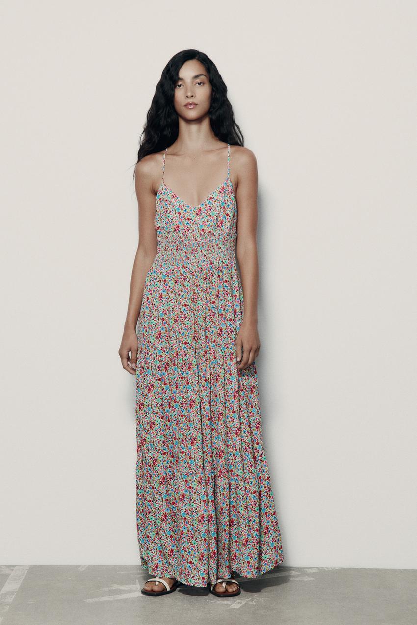 Printed flower dress zara Clearance