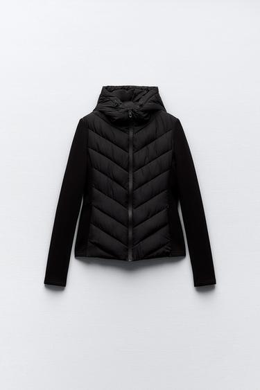 Kombinierte steppjacke zara clearance