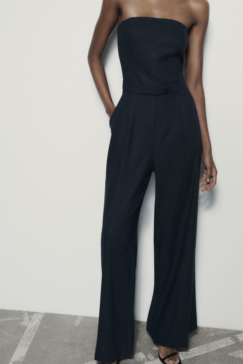 Zara strapless jumpsuit Clearance