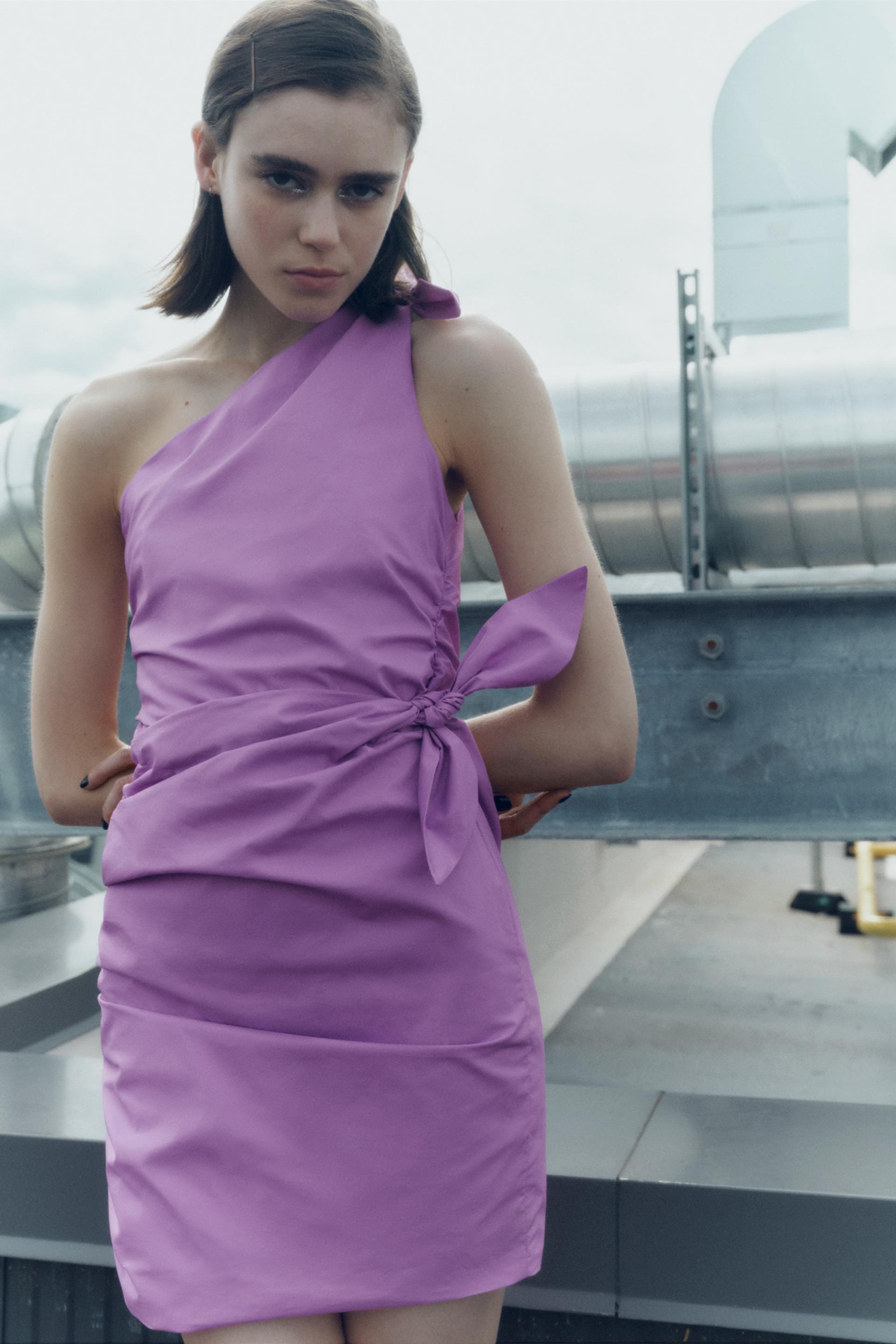 Zara tie shoulder dress Clearance