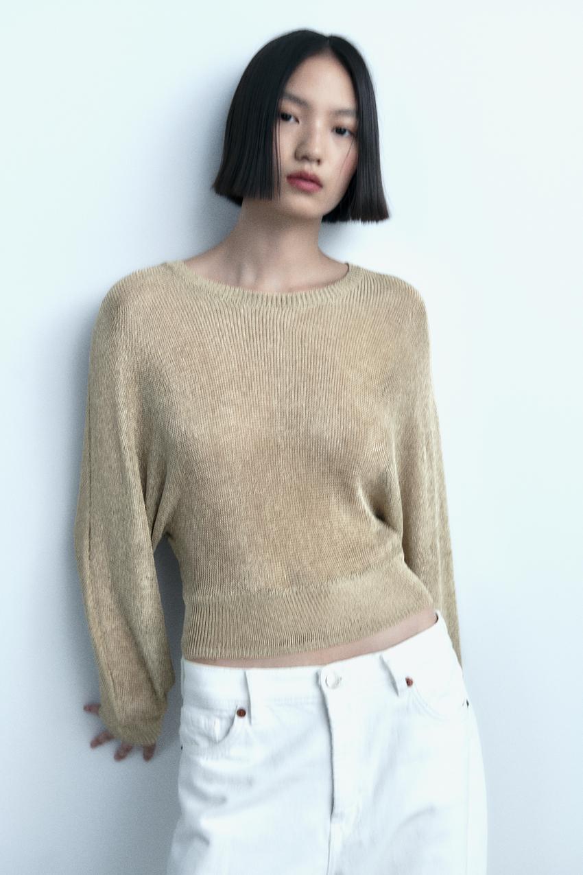 Zara metallic jumper Clearance