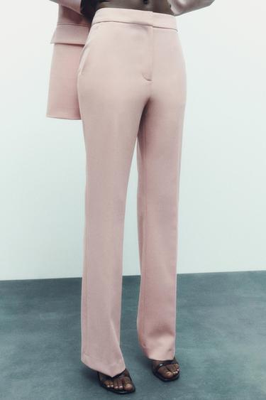 Zara light pink trousers Clearance