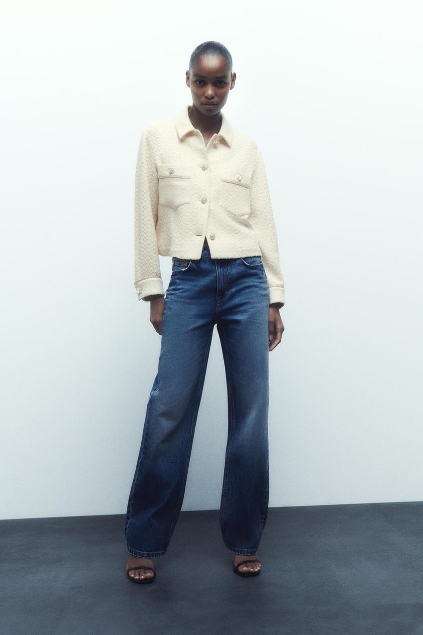 Zara basic buttoned jacket Clearance