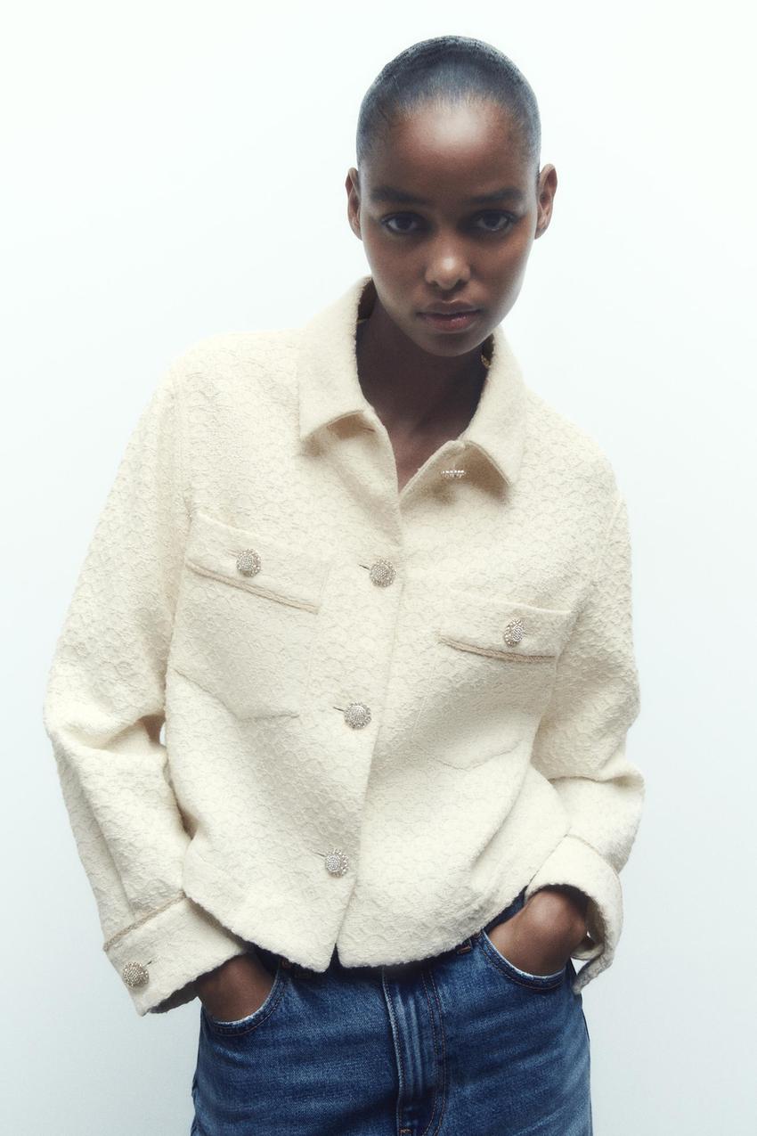 Zara basic buttoned jacket Clearance