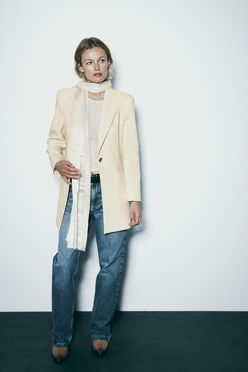 Cream zara blazer Clearance