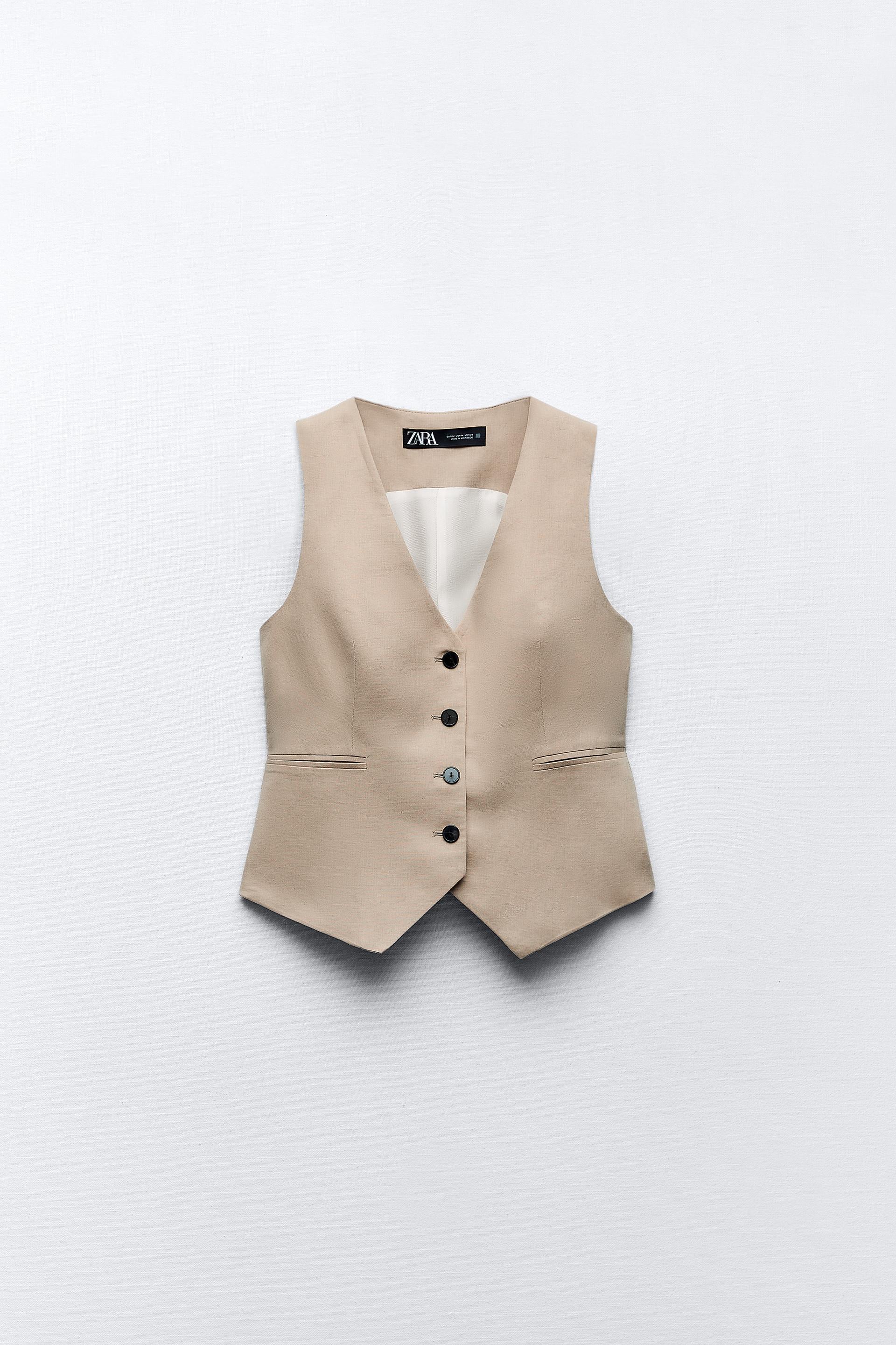 Zara vest beige Clearance
