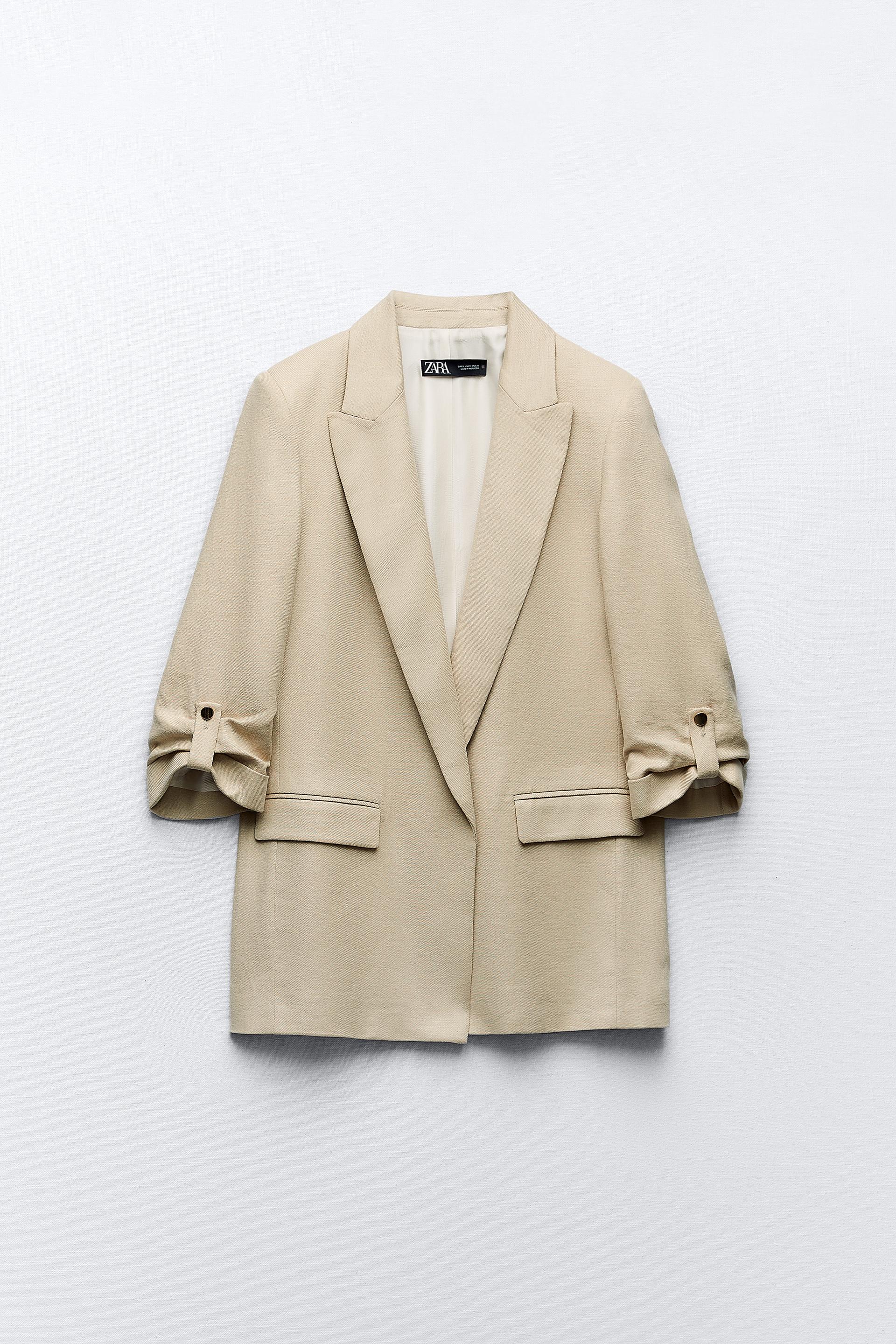 Zara beige blazer Clearance