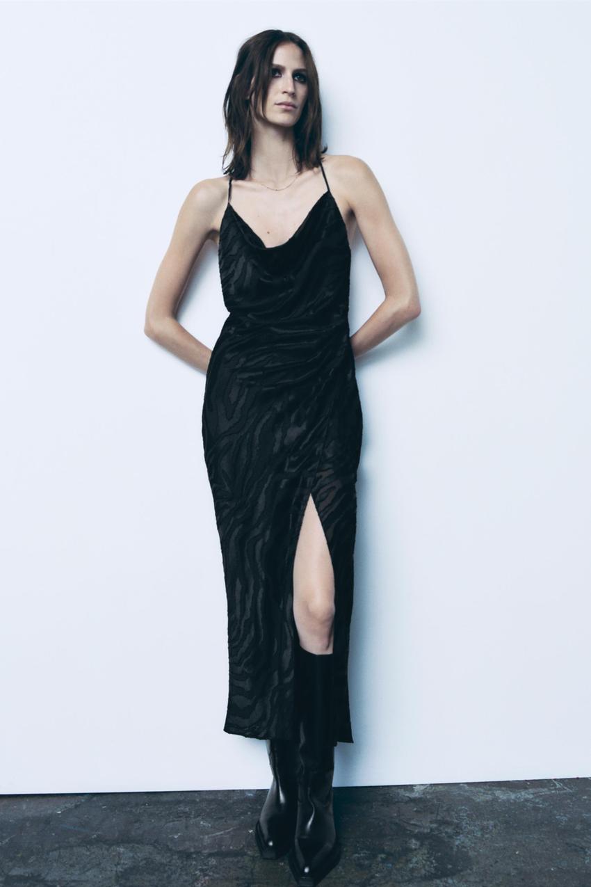 Dress with jacquard animal motif zara Clearance