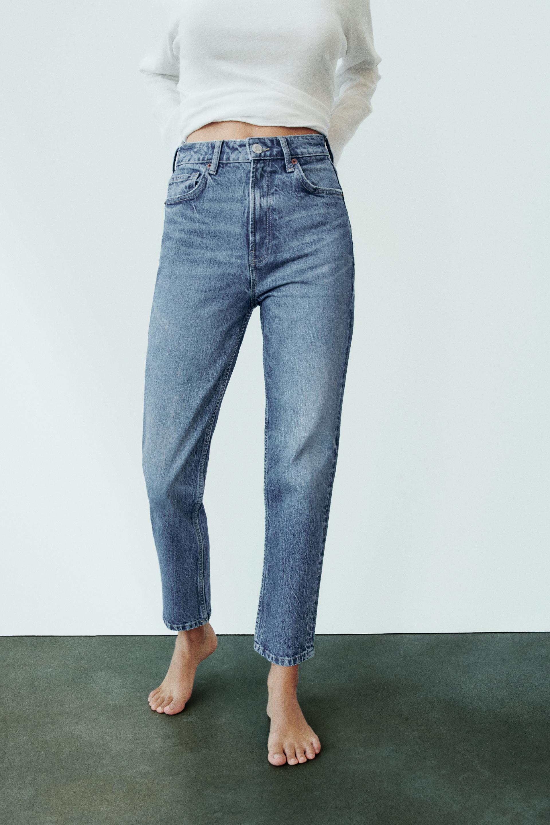 Mom jeans trf zara blue Clearance