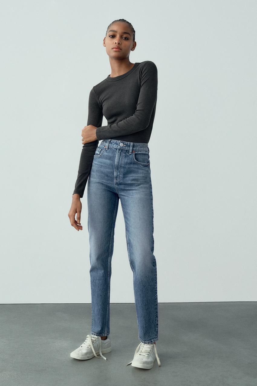 Mom jeans trf zara blue Clearance