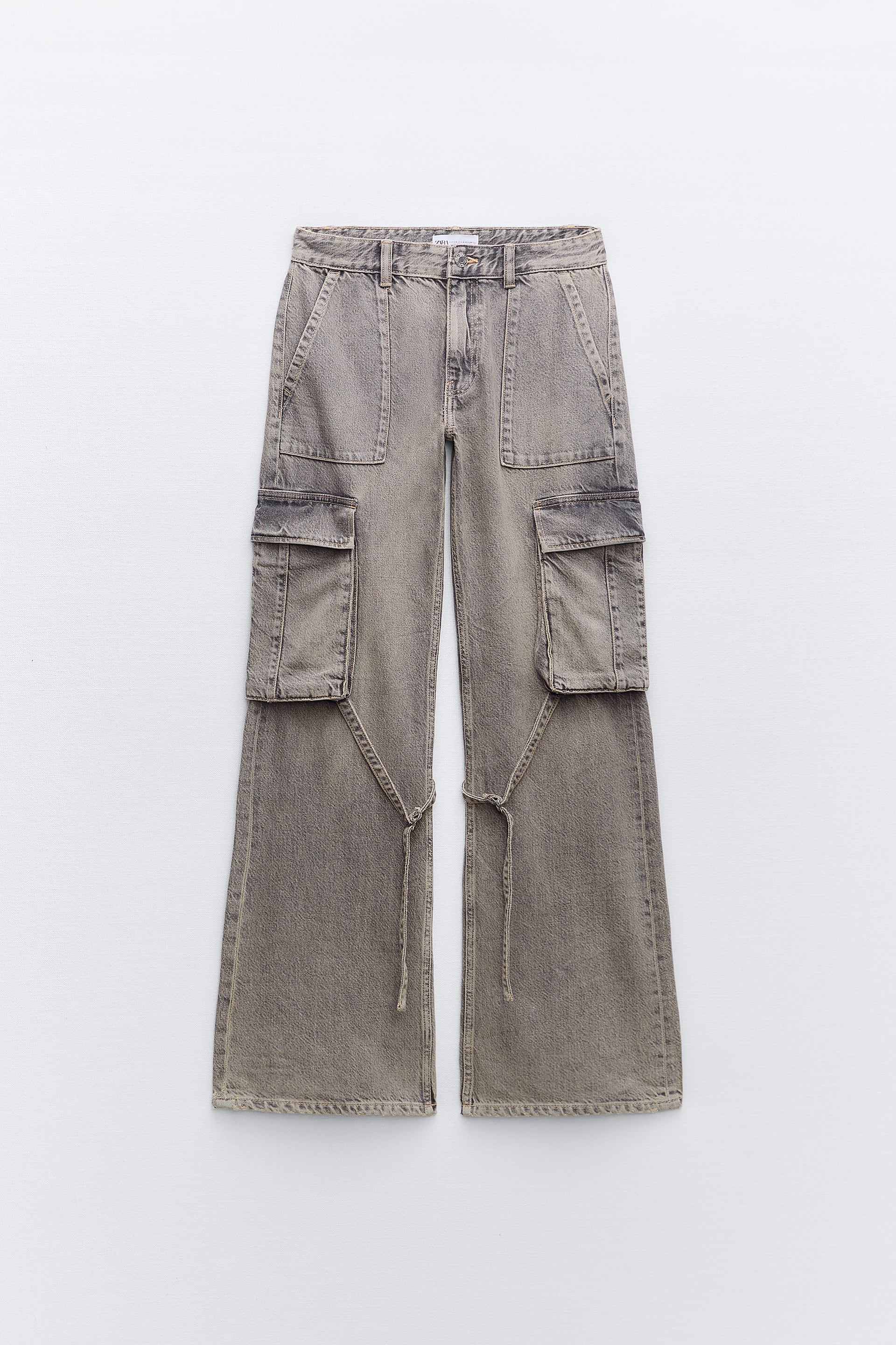 MID-RISE TRF CARGO JEANS - Anthracite grey | ZARA United States