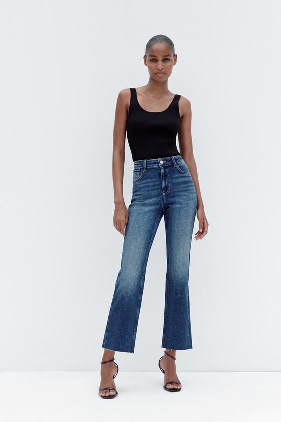 Zara flare jeans women Clearance