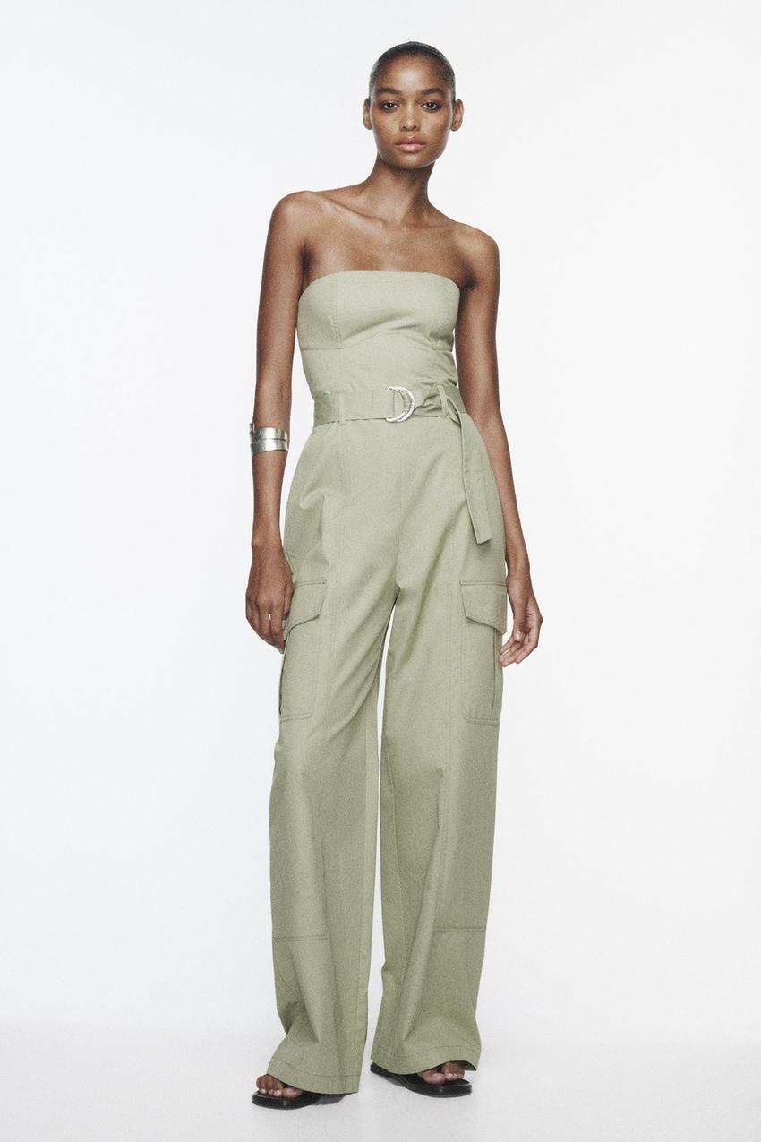Zara wide leg jumpsuit Clearance