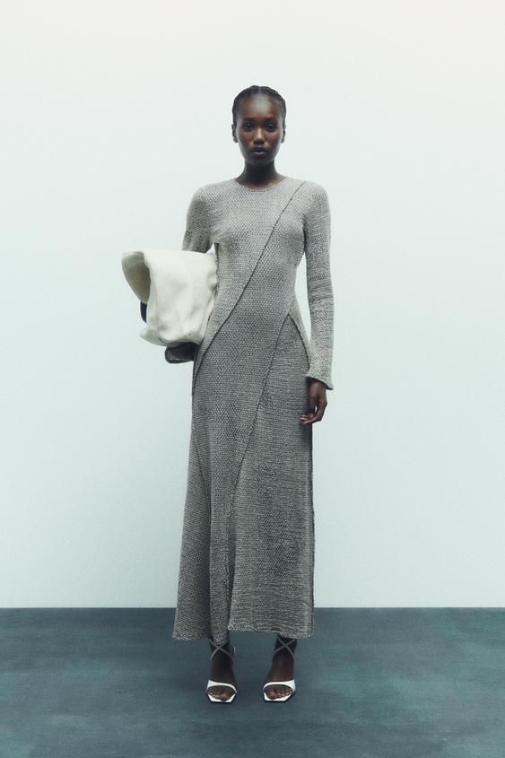 Zara grey maxi dress Clearance