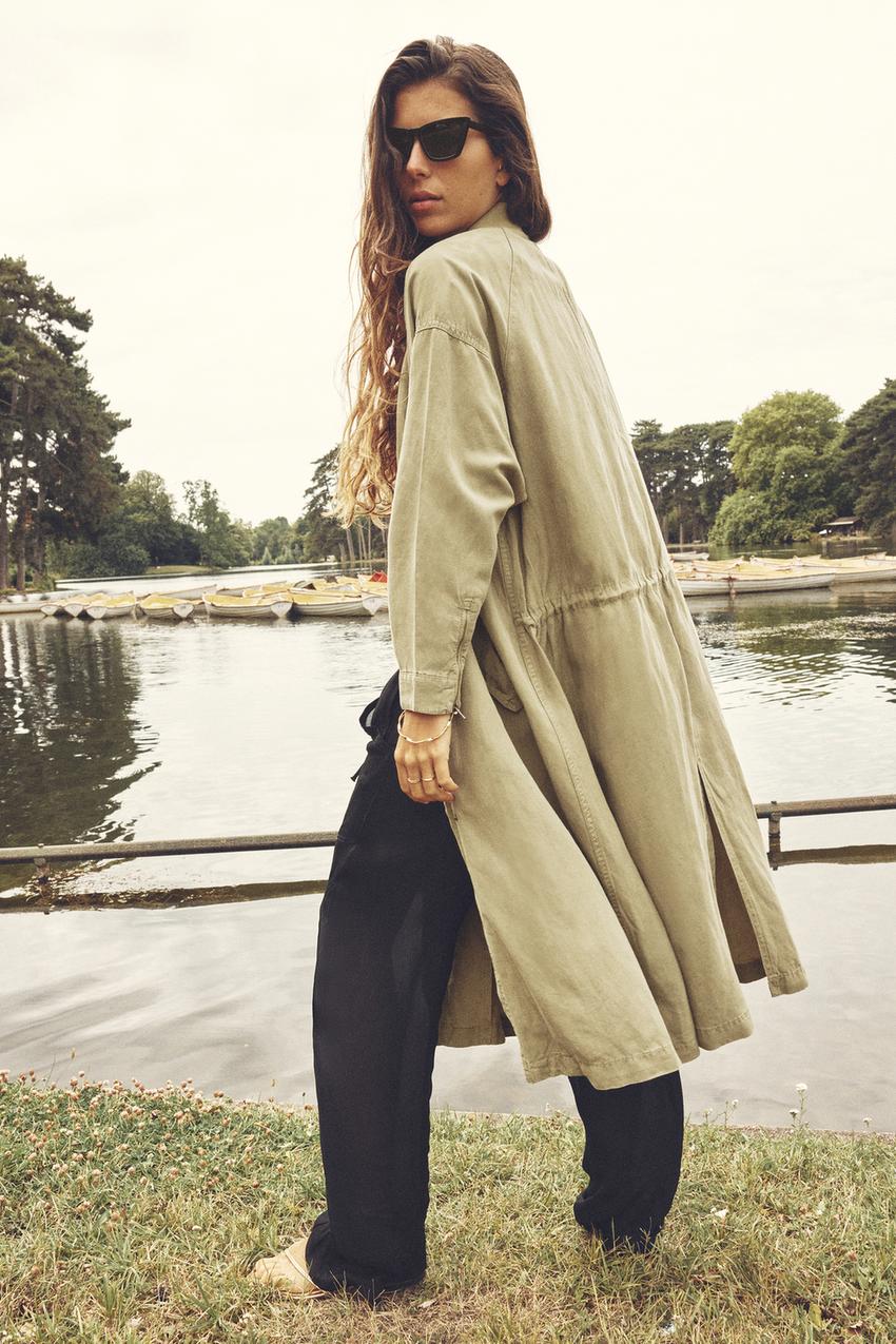 Duster coat womens zara Clearance