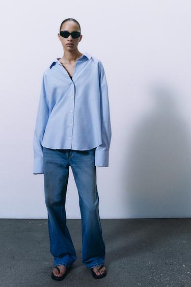 CAMICIA BASIC OXFORD - Celeste di Zara