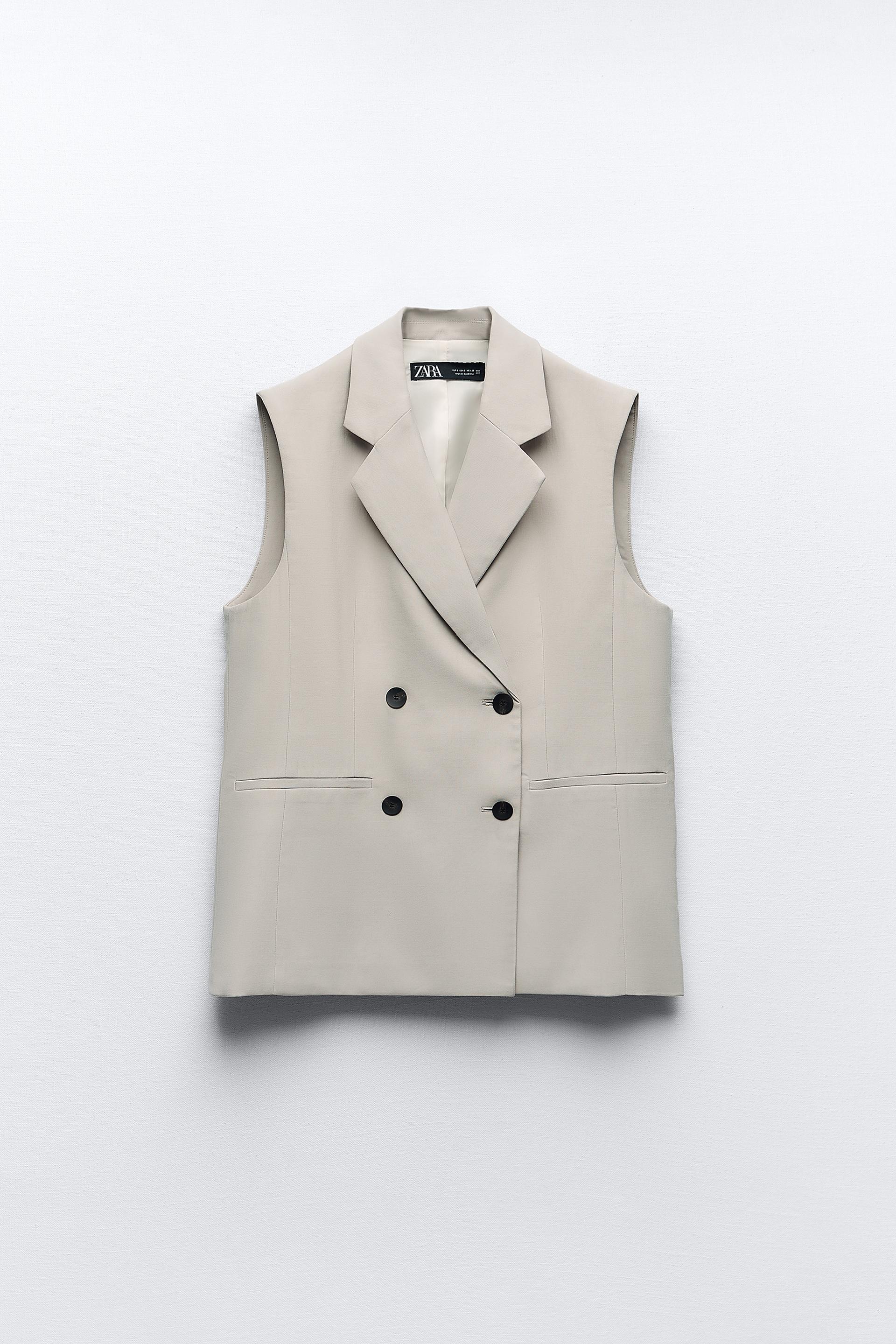 Zara beige vest Clearance