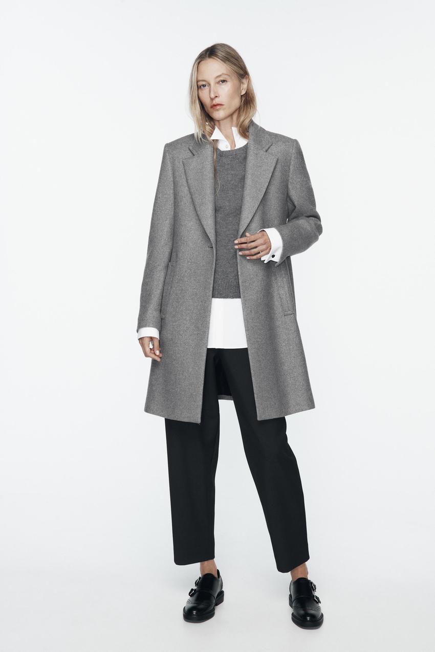 Wool coats zara Clearance