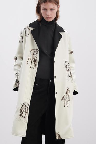 ZW KABÁT S MOTIVEM KONĺ - LIMITED EDITION - Přírodní od Zara - Obrázek 0