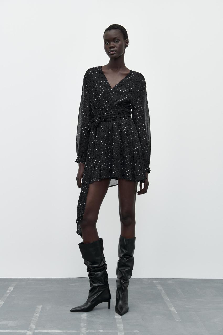 Zara belted mini dress Clearance