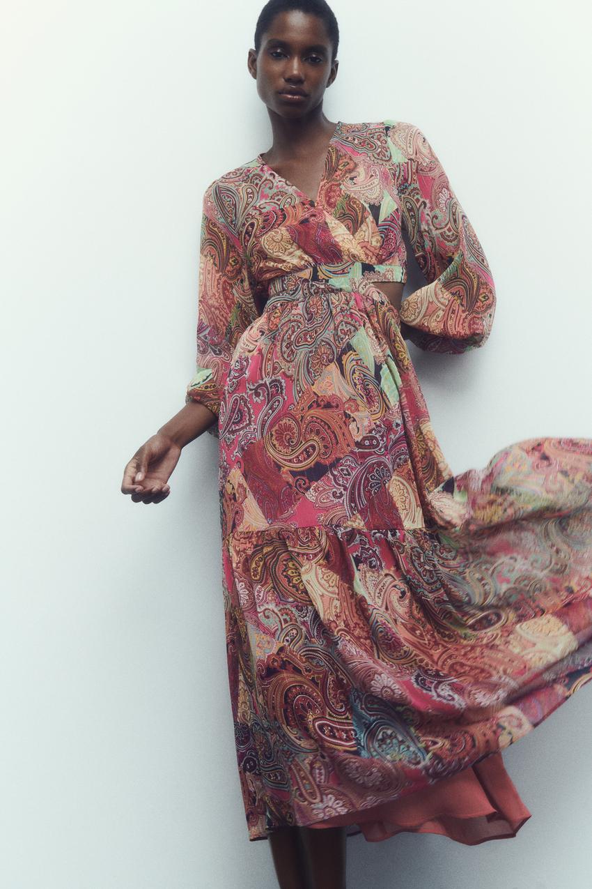 Paisley cotton dress zara Clearance
