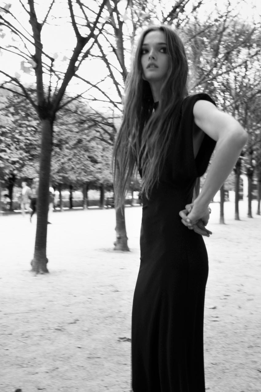 Shoulder pad knit dress zara Clearance