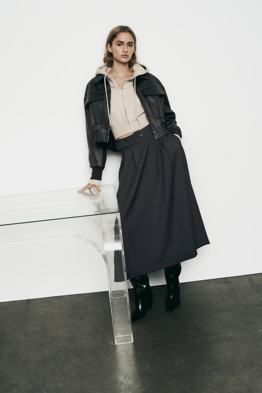 Zara black a line skirt Clearance