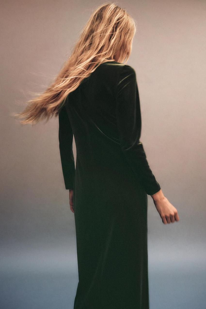 Zara velvet suit womens Clearance