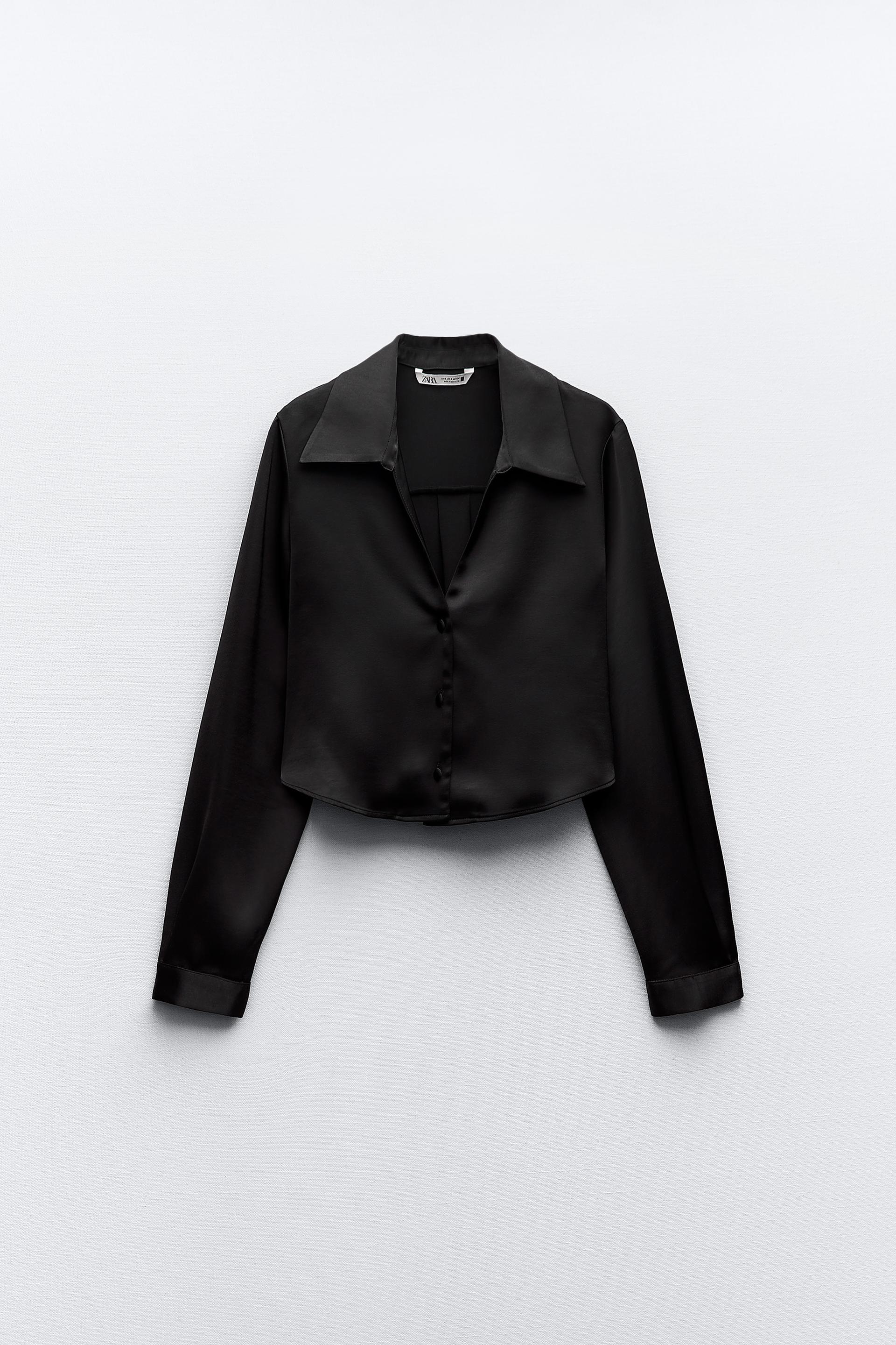 Zara tailored satin shirt Clearance