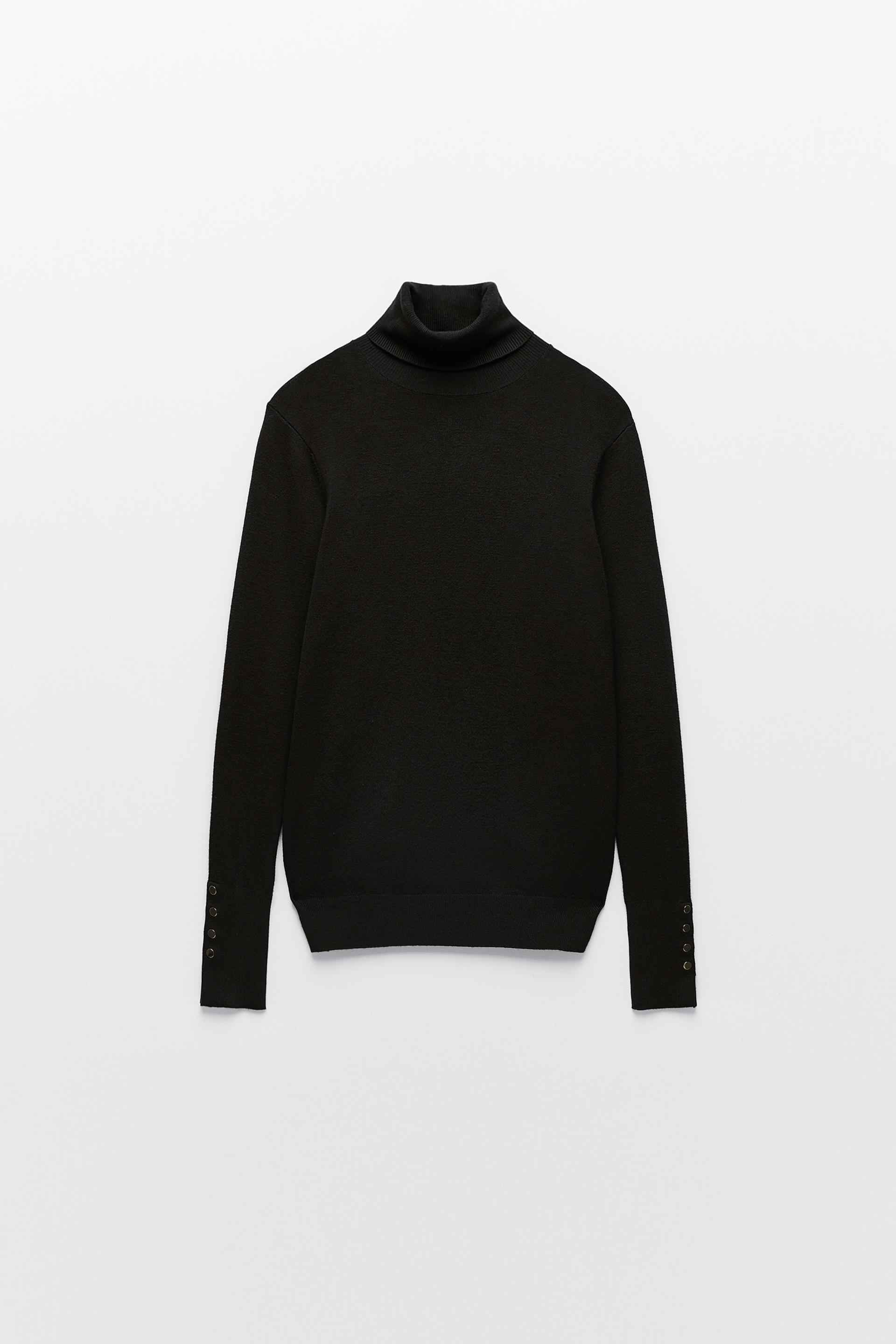 Zara grey turtleneck jumper Clearance