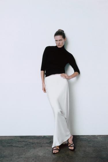 Zara ladies black polo neck jumper Clearance