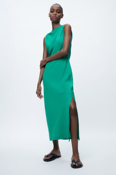 Women'S Green Dresses | Explore Our New Arrivals | Zara United States